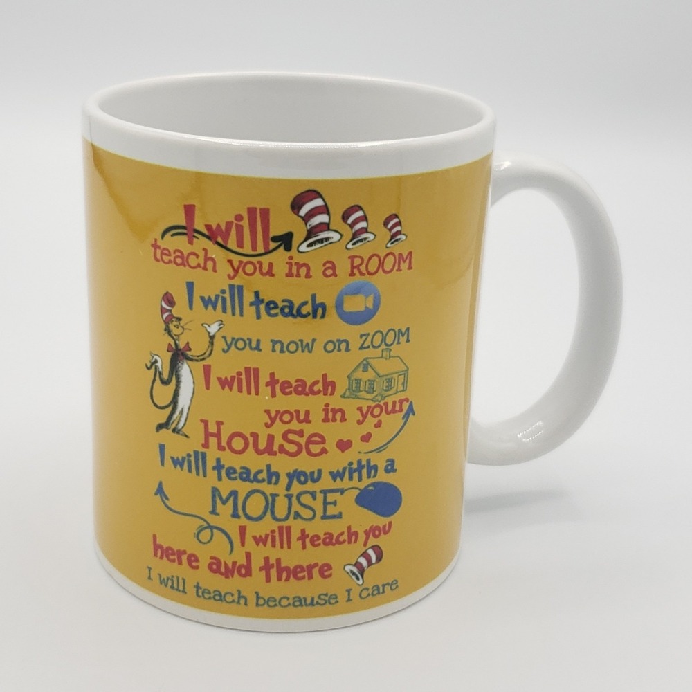 Cute‎ Teacher Coffee Mug Cup "I will teach you in a room...on zoom..."